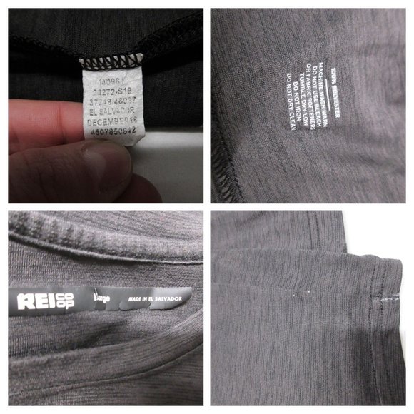 REI crew neck long sleeve t-shirt bundle blue and gray - Picture 6 of 12